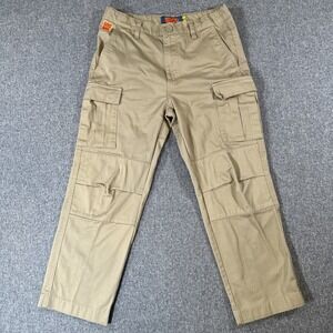 Empyre Cargo Pants Size‎ 27 Khaki Beige Utility Skate Y2K Streetwear Baggy